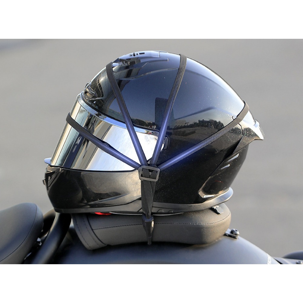 Correia De Capacete/Gravata De Carga Elástica Multifuncional/Cabo Elástico De Motocicleta 4 Em 1