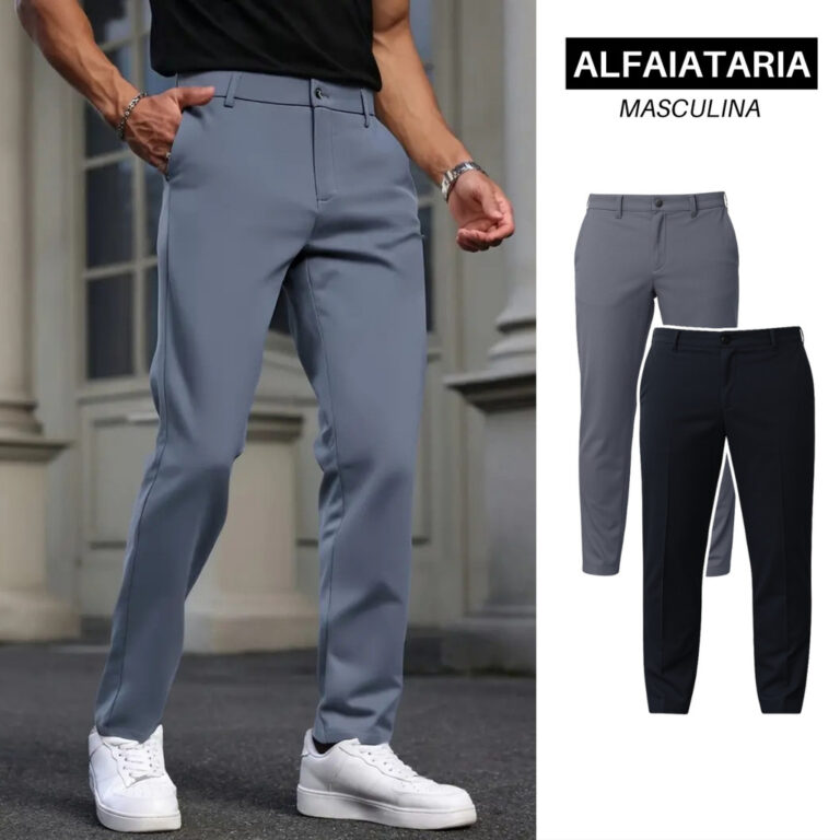 Calça Masculina Sport Fino Alfaiataria Social Pre