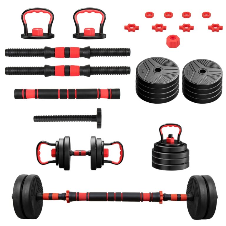 Kit Halteres 6 Em 1 Musculação Até 15kg Ajustá