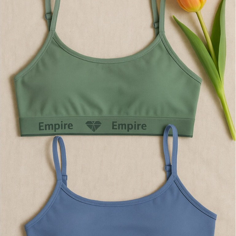 Kit 2 Top Feminino Forrado de Microfibra Sutiã Se