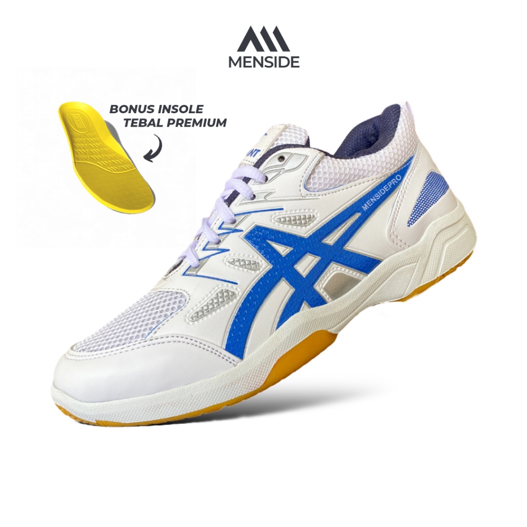 Sapatos De Badminton Masculinos E Femininos Menside PRO , Legais , Leves , Azuis De Qualidade (Taman