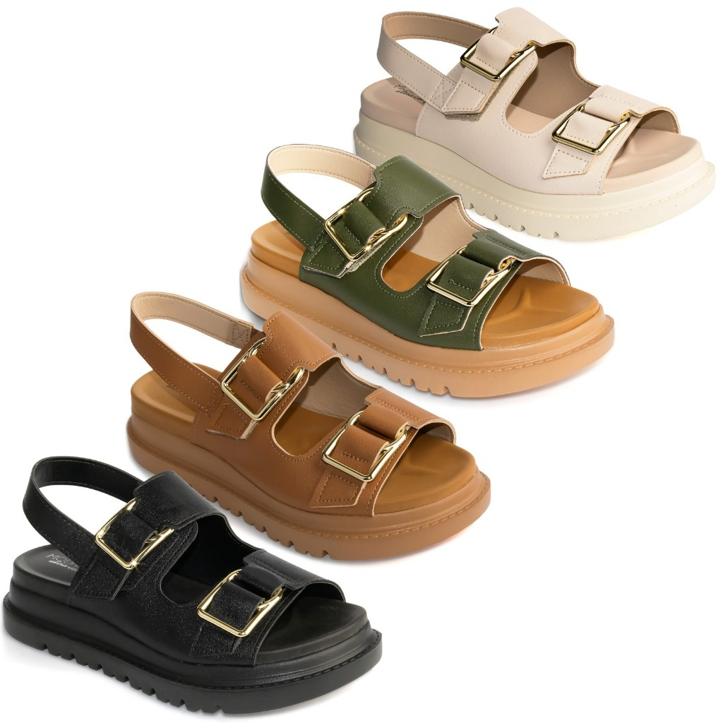 Sandália Modare Feminina Papete Fivela Ultraconforto Original 7200