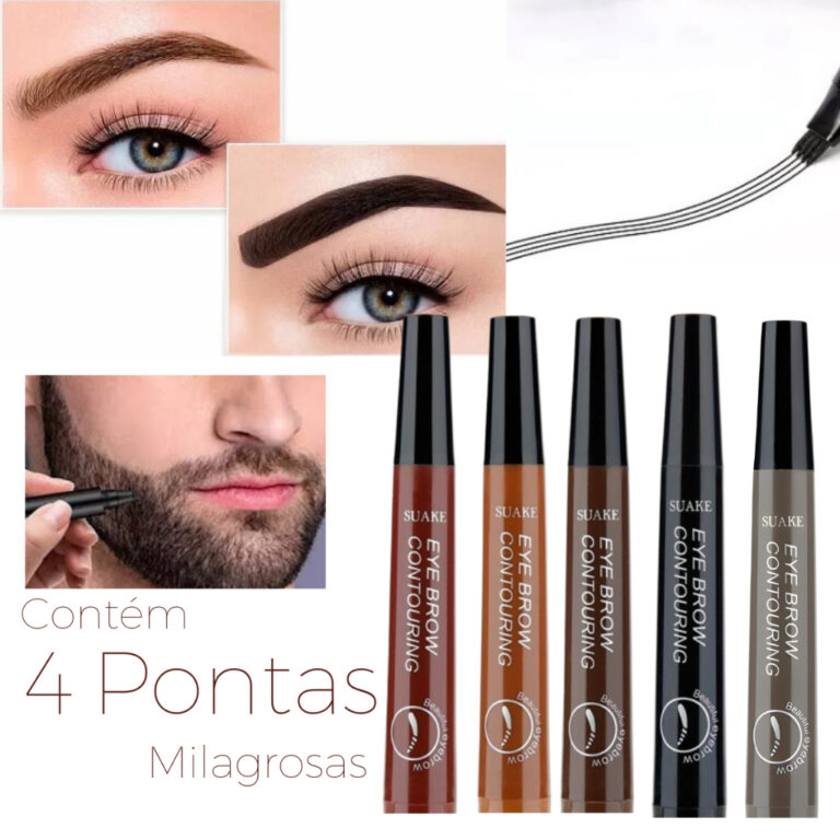 Caneta Sobrancelha Barba à Prova DÁgua Fio a Fio