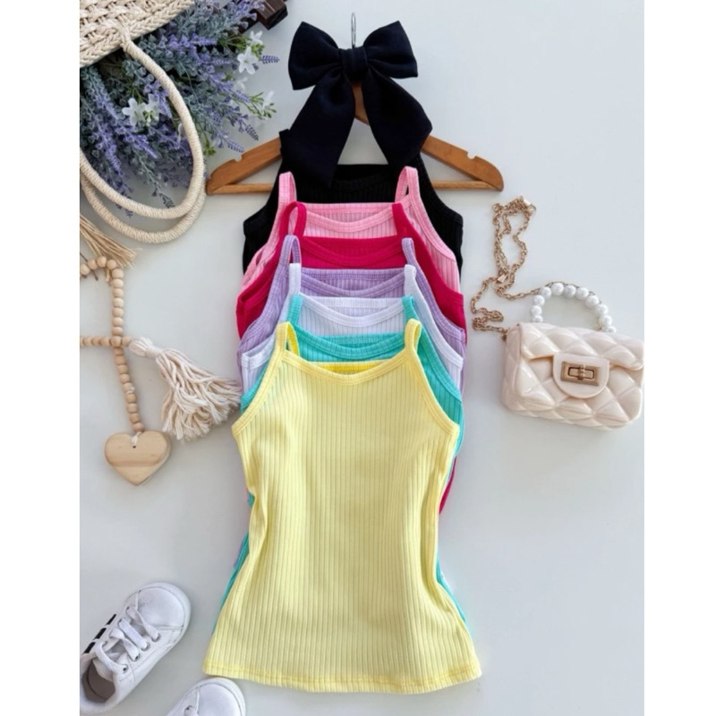 Kit 3 Blusinha Feminina T shirt Canelada Infantil Camisetas Tshirt Feminina Menina Moda Bloguerinha