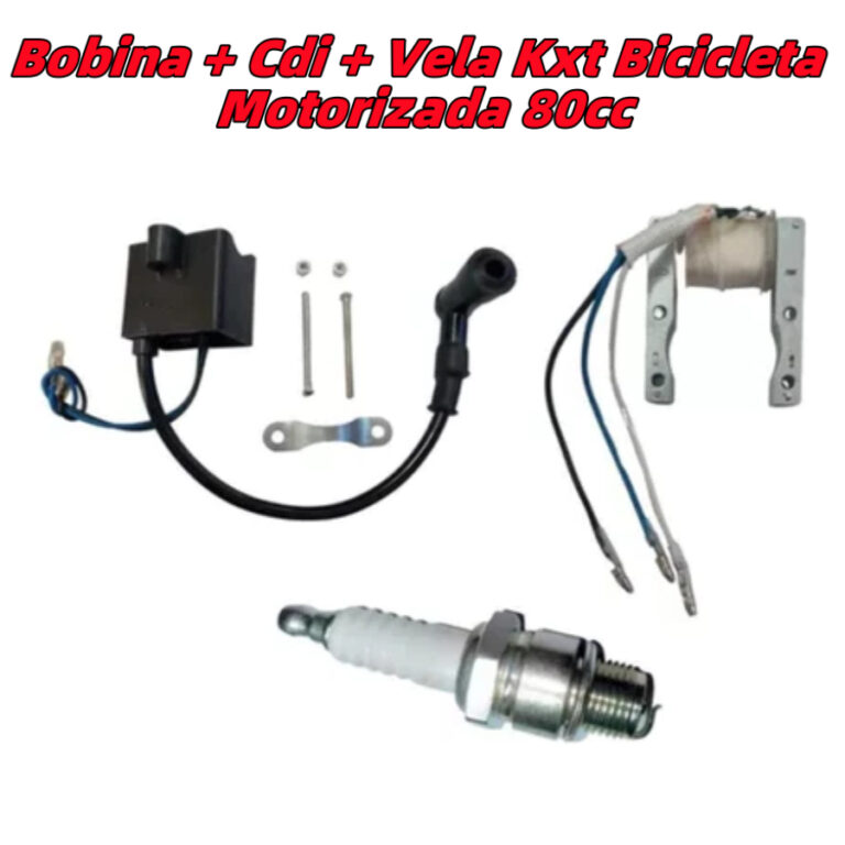 Bobina + Cdi + Vela Kxt Bicicleta Motorizada 80cc