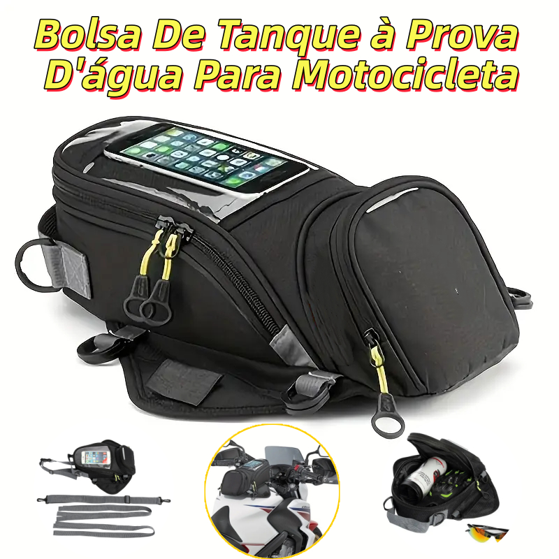 Nova Motocicleta Navegação Móvel Multifuncional À Prova Dágua Saco De Combustível Pequeno