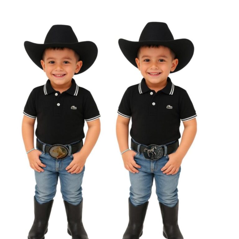 Cinto Infantil Cowboy Rodeio com Fivela Western  M