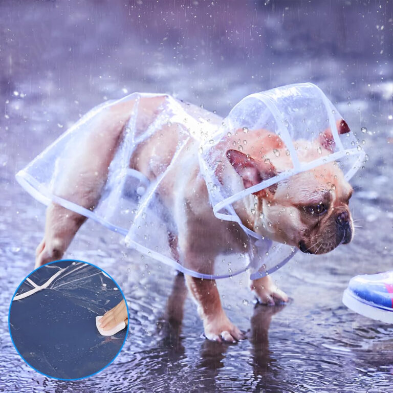 Capa de Chuva Pet Impermeável Proteção Cachorro