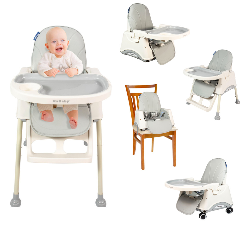 Cadeira De Alimentação Portátil Bebê Multifuncional Com Rodas 4 em 1 Gourmet – KaBaby