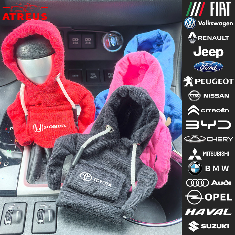 [Atreus] Tampa Da Alavanca De Câmbio Do Carro Hooded Sweatshirt Carro Gear Shift Knob Cover Car Shif