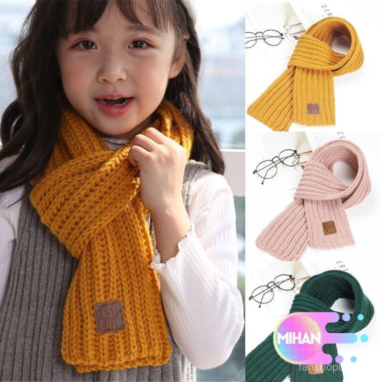 Cachecol De Pescoço Infantil Grosso Para Inverno 