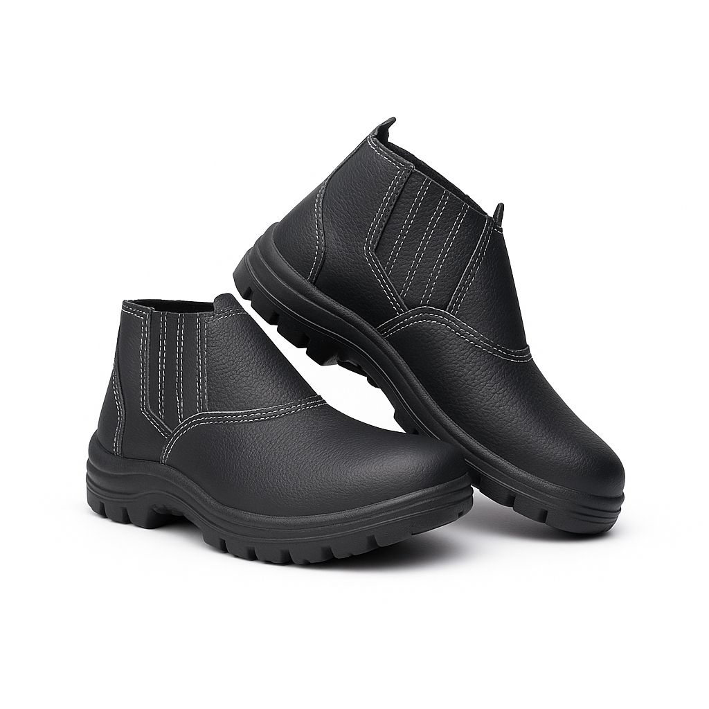 Bota De Segurança Botina Para Trabalhos Pesados Bico PVC com CA