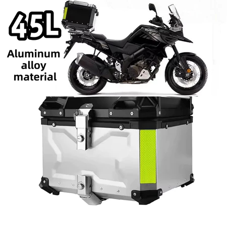 Baú Alumínio Moto Traseiro 45 Litros Top Case Ca