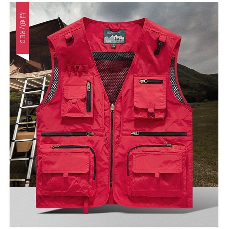 MIN SAN JIN Colete de pesca para montanhismo ao ar