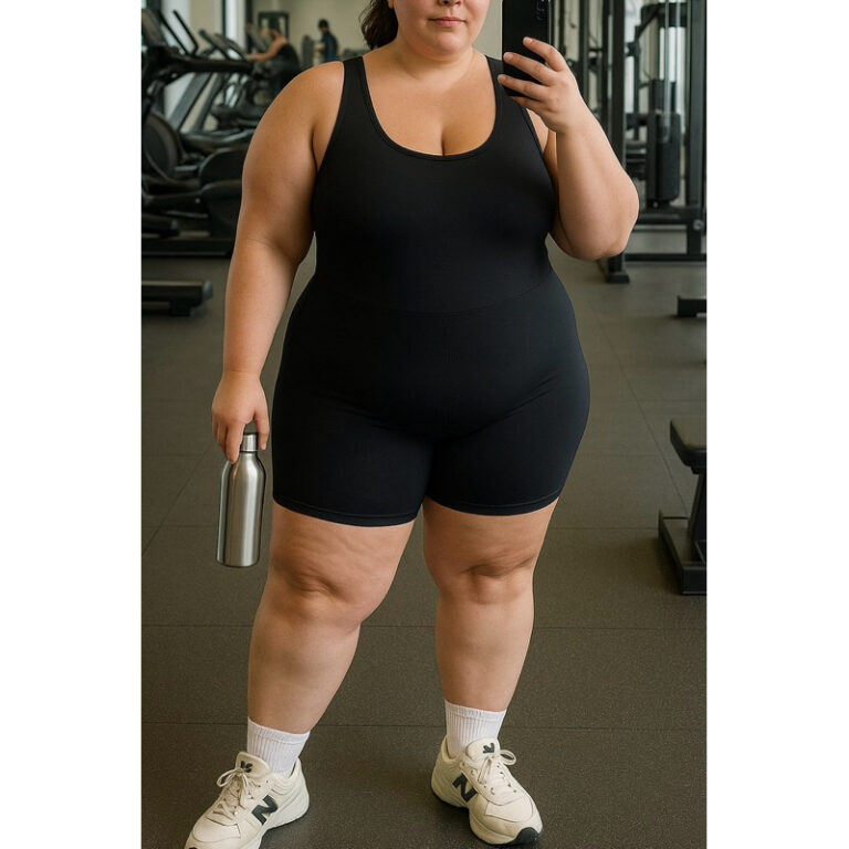 Macaquinho Fitness Feminino Suplex Slim Plus Acade