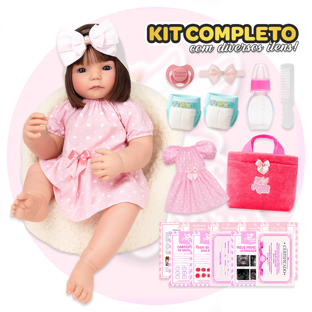 Bebê Boneca Reborn Envio Rápido Com Itens Silicone