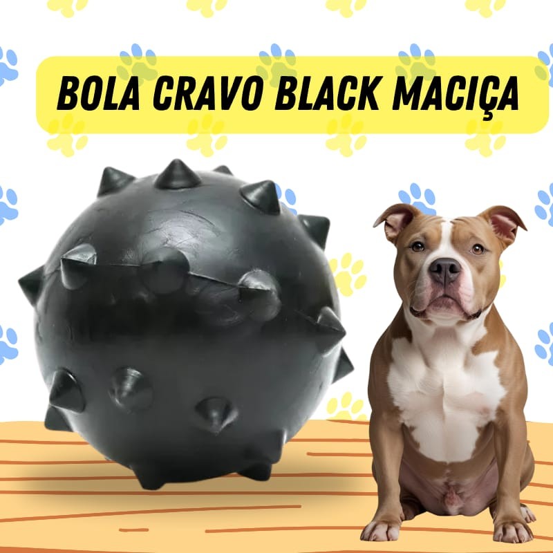 Brinquedo Para Cachorro Resistente Borracha Maciça  Bola Lisa, Cravo, Pneu e Osso