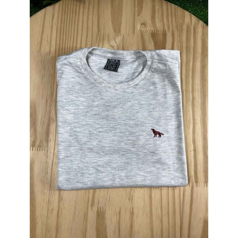 Camiseta Curta Cinza Mescla Infantil