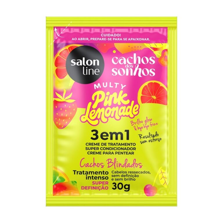 Sachê Creme de Tratamento Cachos dos Sonhos Pink