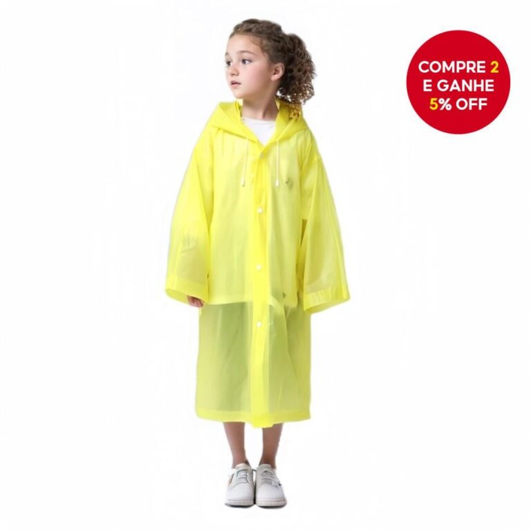 Capa de Chuva DescArtável Infantil Espessa Longa 