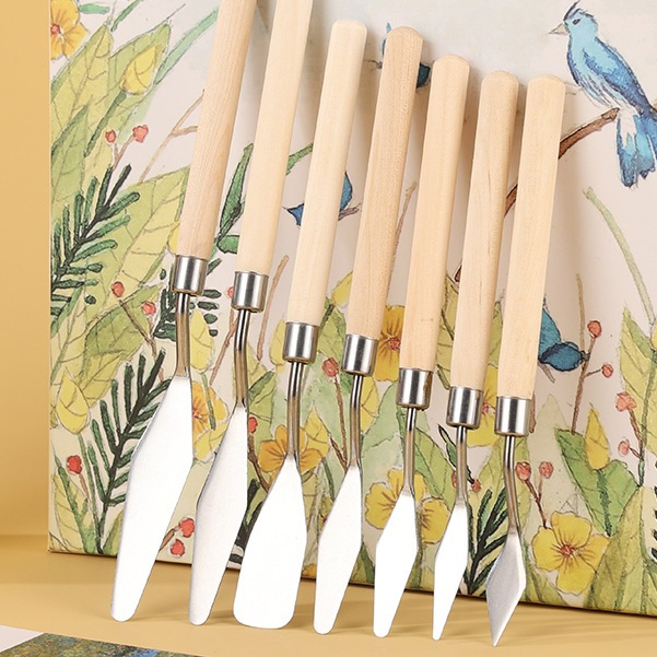 Conjunto De Facas De Pintura A Óleo De Aço Inoxi