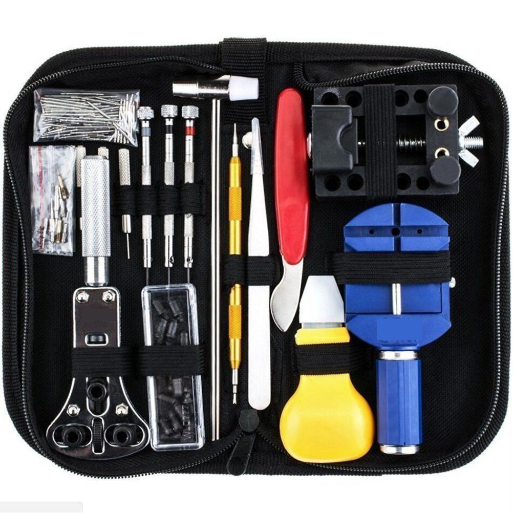 Kit 147 Pcs De Ferramentas Relojoeiro Conserto De Relógio Manutenção estojo de Ferramentas kit de co