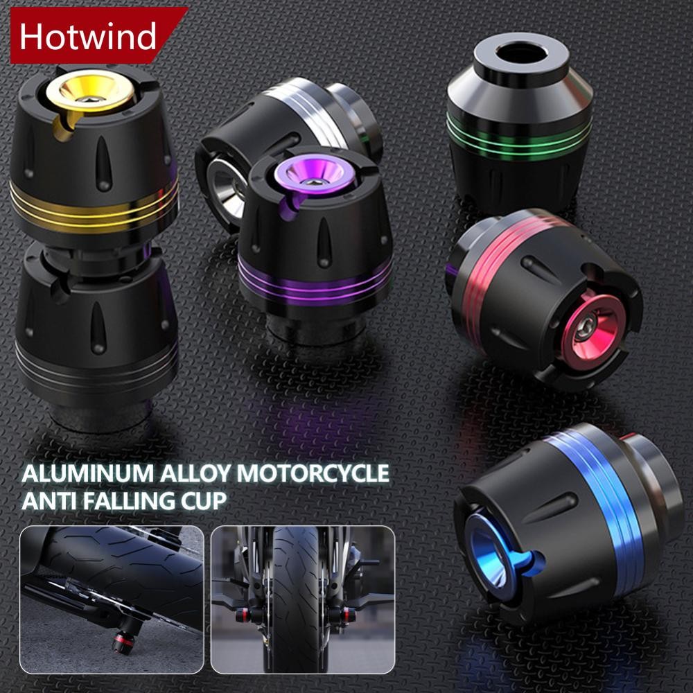 HOTWIND 2 Pçs Motocicleta Anti Colisão Copo Roda Proteção Moto Crash Pads Diâmetro Garfo Dianteiro P