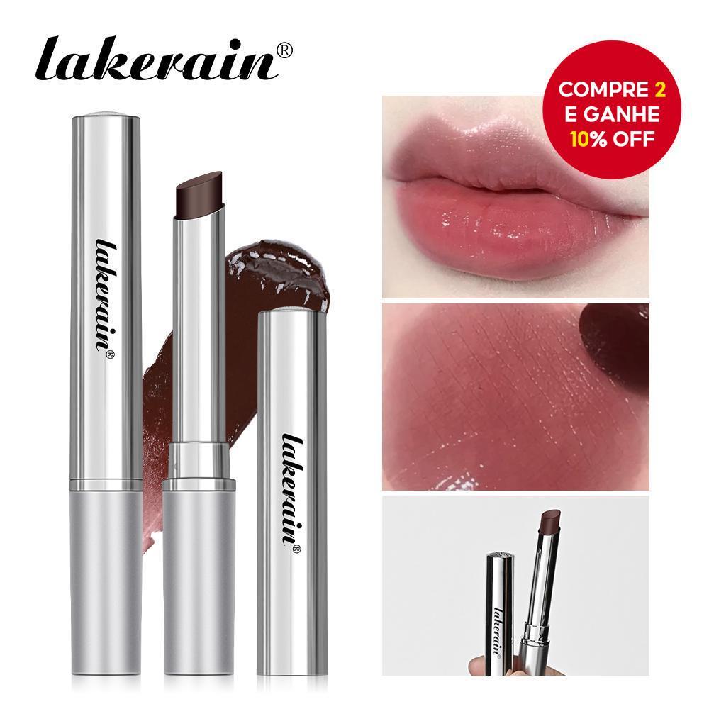 Balm Labial Tinted Lakerain Hidratante Quase Batom Mel Preto Longa Duração