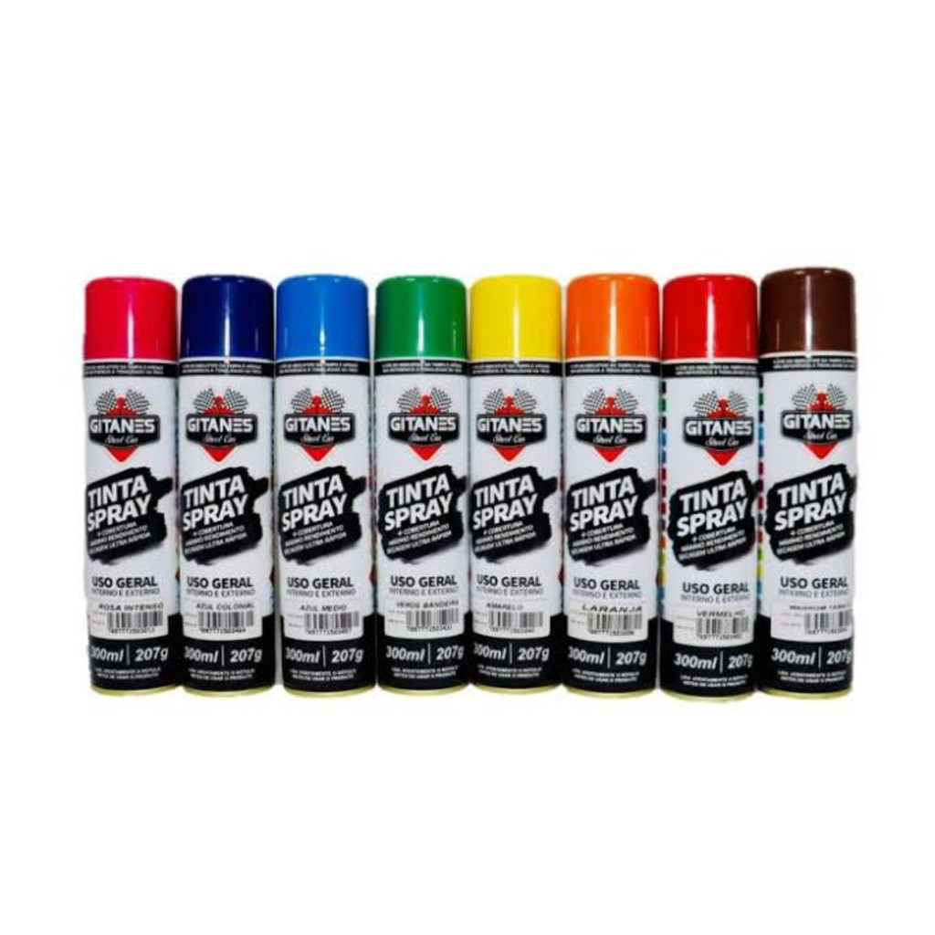 Tinta Spray Gitanes 300ml – Cores Diversas