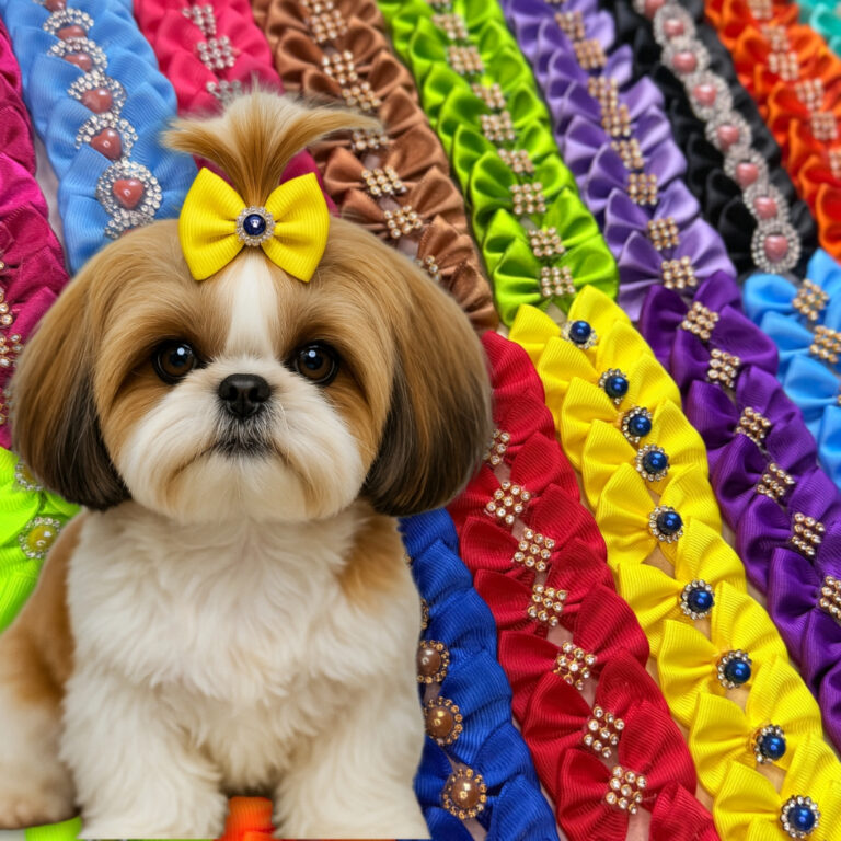 Kit Laços Pet de Cachorro para Banho e Tosa ̵