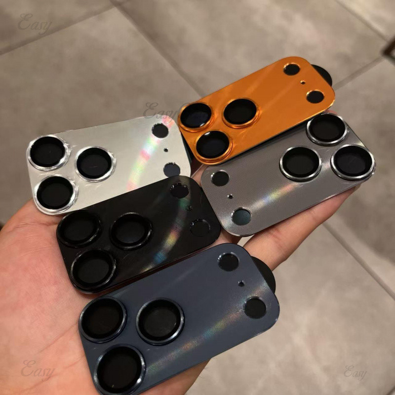 Película Protetora Integrada De Lente De Metal Para Proteção De Câmera Traseira iPhone 17 16 15 14 1
