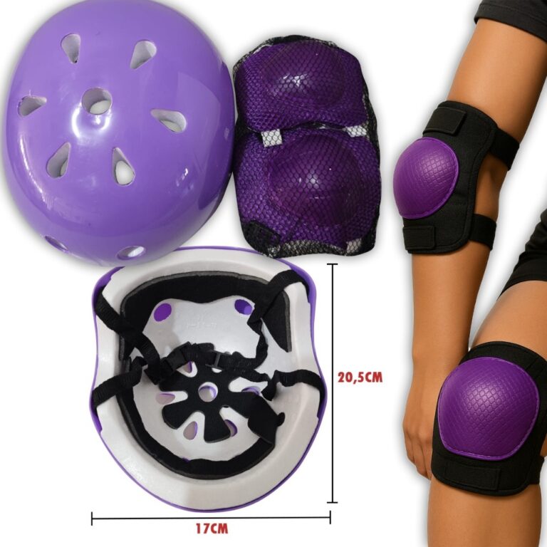 Capacete Infantil Resistente Kit Proteção Para C