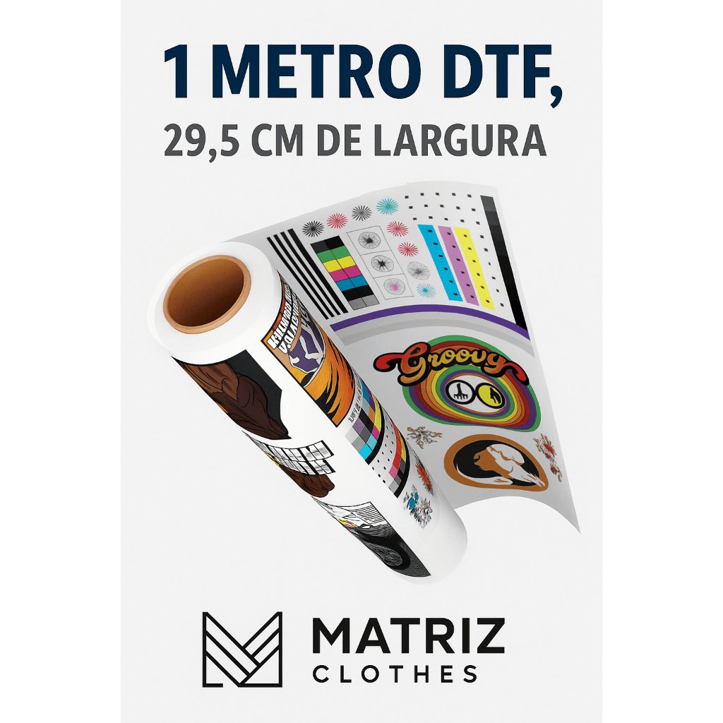 DTF Impressão Qualidade I1600 29cmX100cm Para Estampar Camisa, Blusa, Bolsa,Material Têxtil Envio Rá