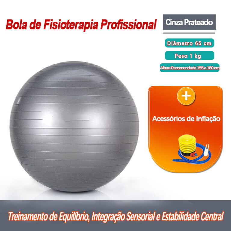 Bola de Pilates 65cm Antiexplosão Suporta 300kg +