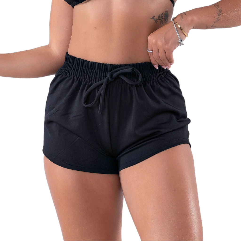 Shortinho Saida De Praia Piscina Moda Feminina Seca Rápido P ao GG