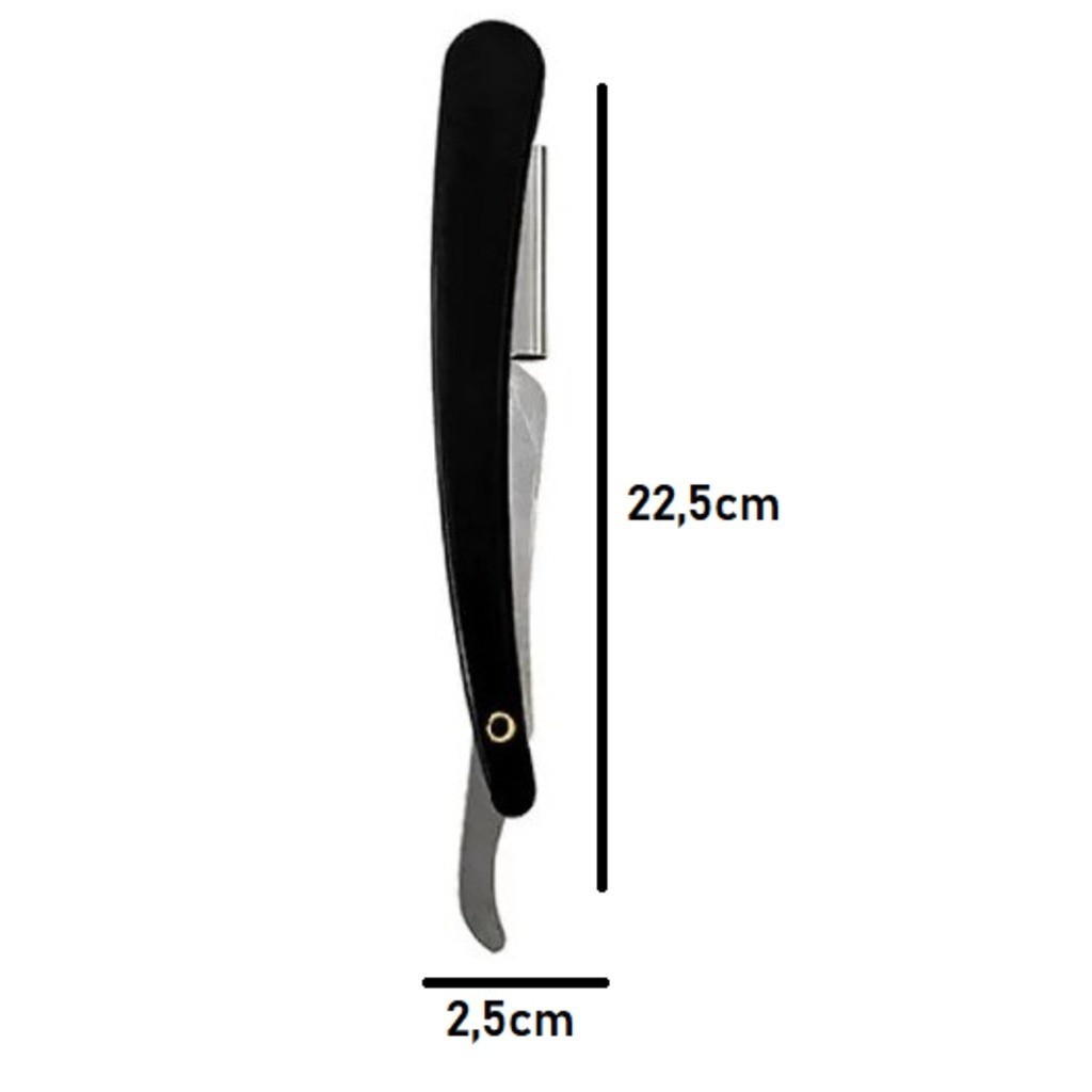 Oferta Navalhete Inox Para Barbear Com Cabo Plástico Premium Original Line