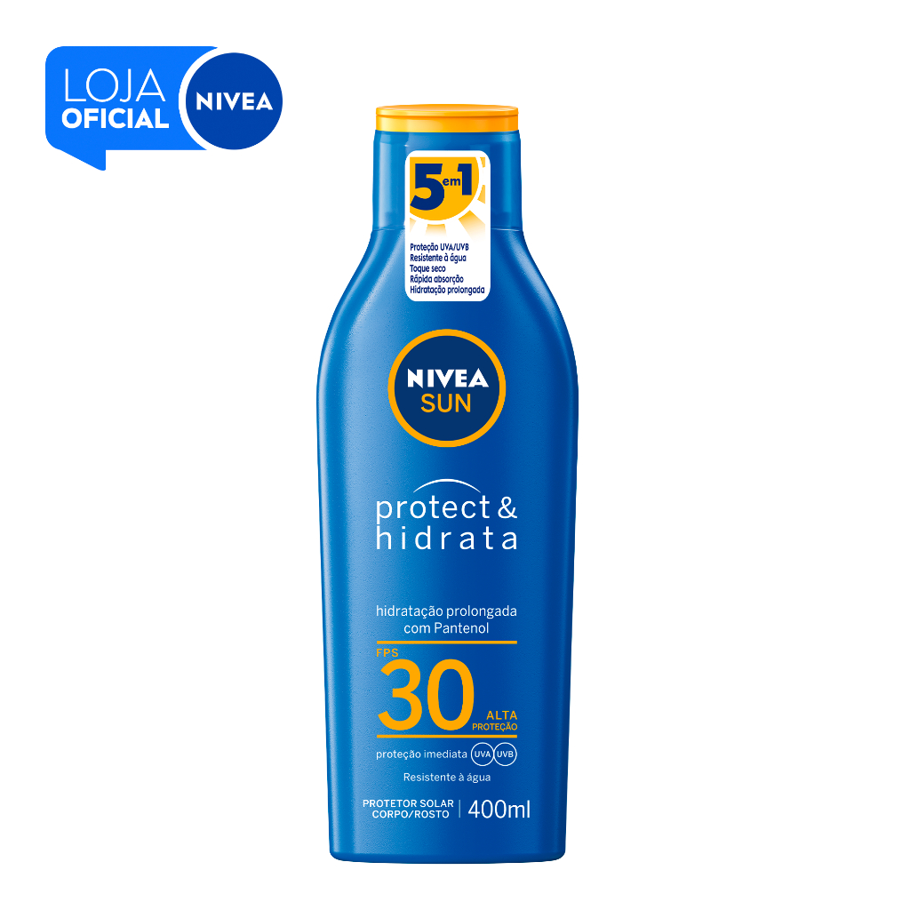 NIVEA SUN Protetor Solar Protect E Hidrata FPS 30 400ml BBB 26