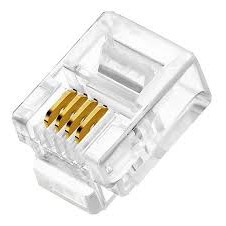 CONECTOR RJ11 PARA TELEFONIA PACOTE COM 20 UNIDADE
