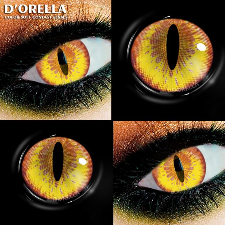 Dorella 1 Par Cosplay Lentes De Contato Coloridas 