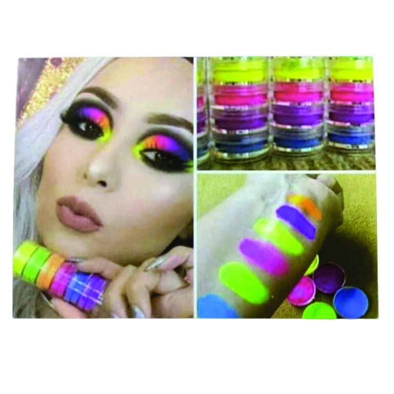 Tinta Facial Color Make Pó Neon Com 6 Cores