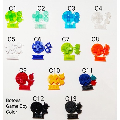 Botões Game Boy Dmg, Game Boy Color, Advance ou S