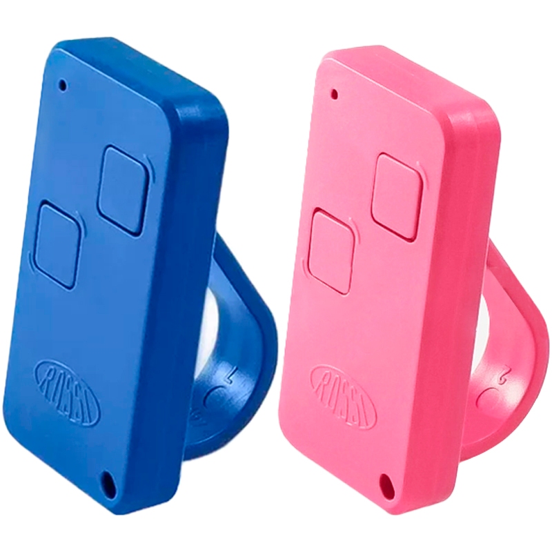 2 Controle Portão Rossi Ntx 433mhz Dz Nano Atto Dz3 Dz4 Bv Nano com Clip de Fixação