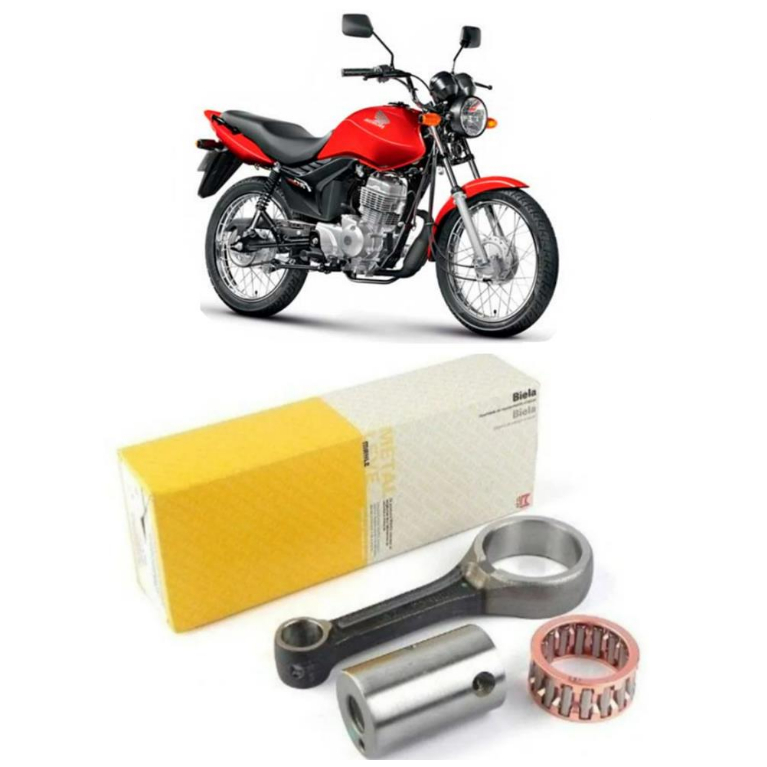 Kit Biela Completa Com Rolamento Cg Titan Fan 125