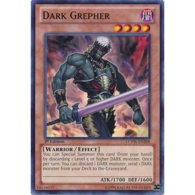 Yugioh Dark Grepher Lcyw-en208 / 1st Edition