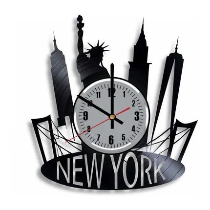 New York 03 Noiva Iorque – Relógio Disco De