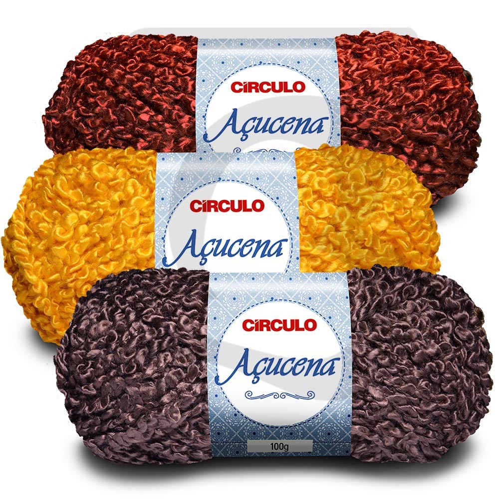 Lã Açucena Encaracolado Círculo 100g