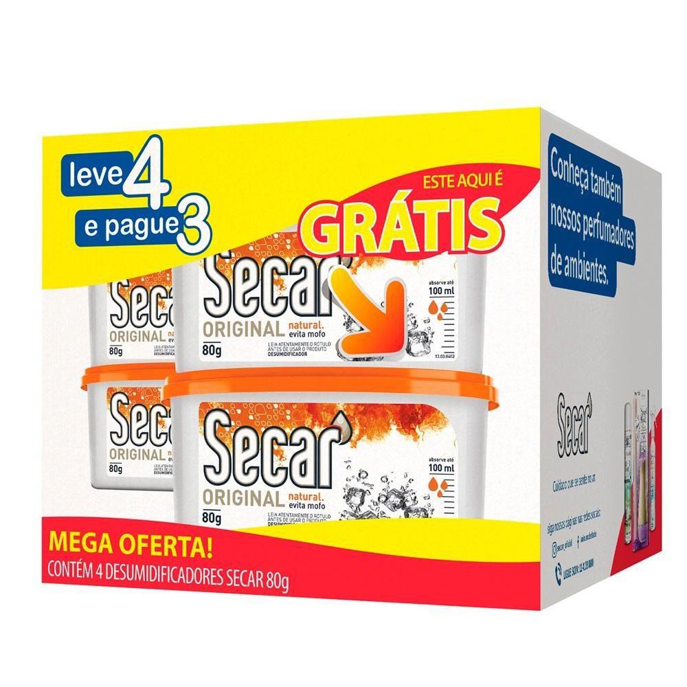 Kit anti mofo desumidificador Secar Leve 4 Pague 3 Original