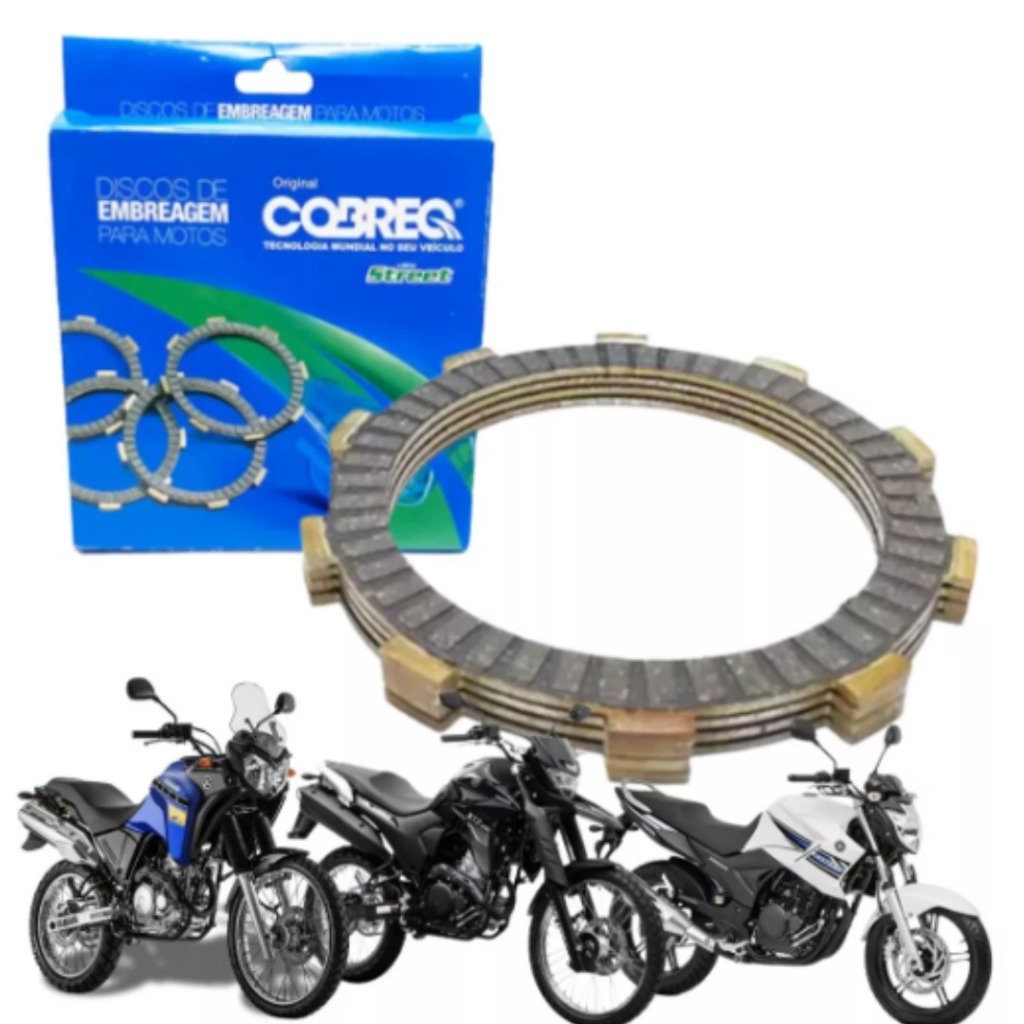 Disco Embreagem Ys FAZER 250 XTZ 250 LANDER TENERE 2005 2006 2007 2008 2009 A 2019 Original Cobreq