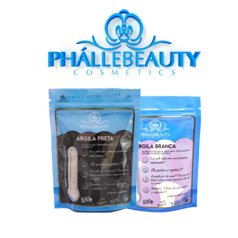 Kit Skin Care Argila Preta e Argila Branca Phálle