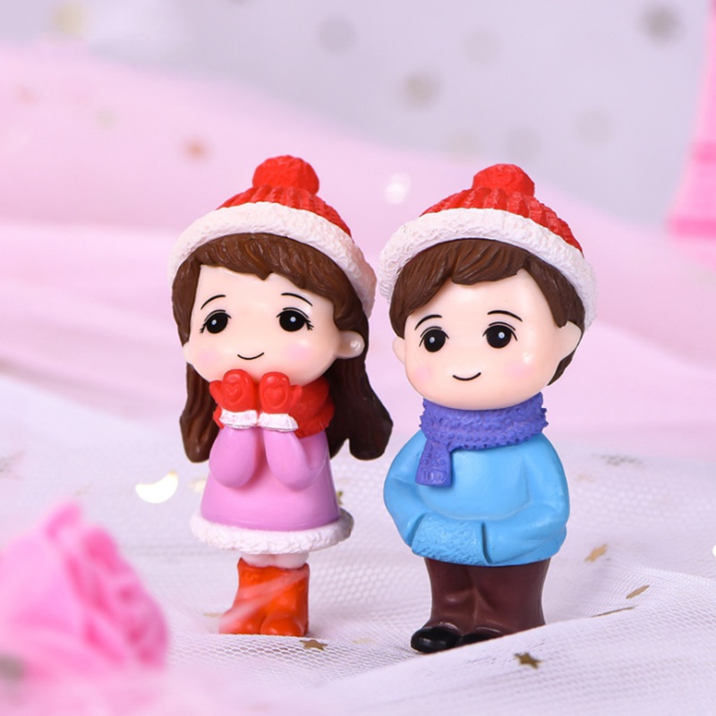 2 Pçs / Conjunto Chapéu Miniatura De Casa De Bonecas Para Casal / Decoração De Jardim De Fadas